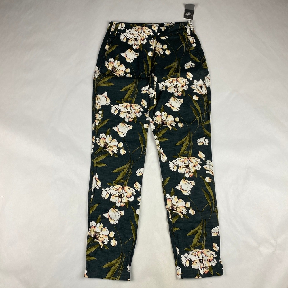 NWT Abercrombie & Fitch Pants Women's Size 00 Floral Ankle Skinny